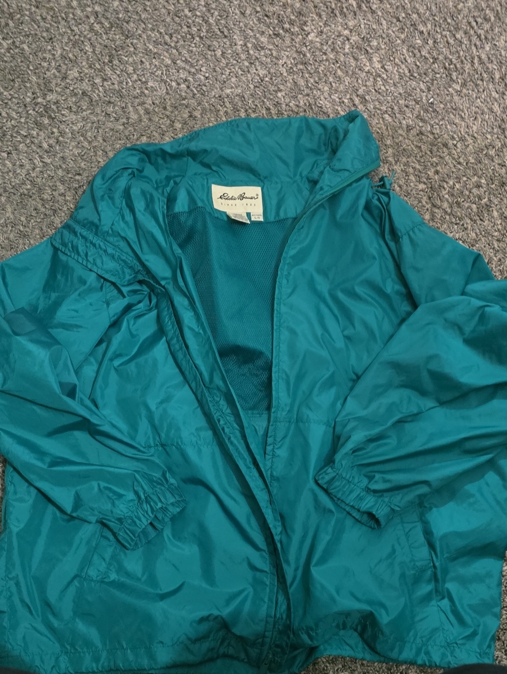 Vintage Eddie Bauer Teal Lightweight Shell Jacket